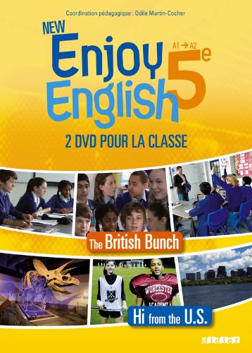 Book's Cover of New Enjoy English 5e - Coffret 2 DVD classe