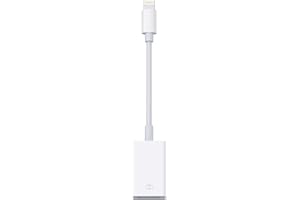 BOUTOP Apple MFi Certified Lightning to USB Adapter for Camera Support Hubs, Ethernet Adapter, MIDI Keyboard, Card Reader Compatible with iPhone iPad, White