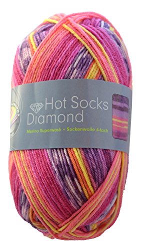 Gründl Hot Socks Diamond Farbe 06 Sockenwolle mit Merino / Merinowolle