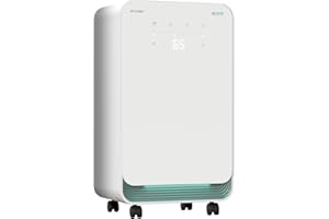 EcoAir DC12 MK3 Dehumidifier | 12L/Day | Bedroom, Living Room Dehumidifier | 24H Timer | Continuous Drainage | Digital Hygrometer Display | Laundry Drying | 2L Water Tank