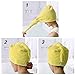 ZLMBAGUK Microfiber Hair Turban,Hair Towel Wrap Turban- Super Absorbent,Unique Design,Rainbow (Yellow)