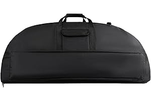 Ruiqas Bolsa de transporte de arco compuesto de múltiples bolsillos con bolsillo de flecha para caza