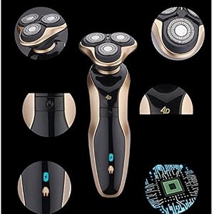 Electric Shaver Rotary Shaver Wet and Shaver 4D Floating Men's Electric Razor Dry 3 in 1 with Nose Trimmer and Sidebums… - Image 4