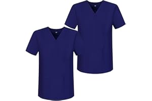 MISEMIYA - Pack 2 szt - Kokaca sanitarna Unisex mundury sanitarne Mundury Sanitarne MEDYCZNE - Ref.817 x 2, Fioletowy 68, S