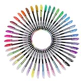 【Vielseitig Anwendbar】Der Tintenroller hat eine angenehm weiche Führung und verziert dadurch sehr leicht und hübsch Ihre Bastelideen, Kartengestaltung, Scrapbooking, Geschenke, Fotos, Weihnachtskarten und alles was Sie damit verzieren möchten.