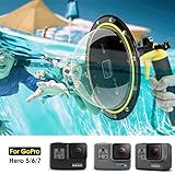 El puerto de buceo subacuático Gopro le permite tomar fotos espectaculares de 50/50 (nivel dividido) alrededor de la costa, practicar surf y snorkeling, y capturar la vida silvestre en ríos, lagos y piscinas.