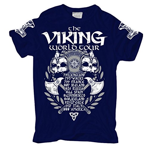 Männer und Herren T-Shirt Viking World Tour Männer und Herren T-Shirt Viking World Tour