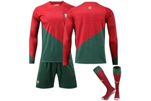 PANGKII Al NASSR FC Enfant, 22/23 Soccer Jersey Vêtement de Football Sport Shirt Shorts et Chaussette Set Maillots de Joueur de Football Garçon et Homme Maillots de Sport Homme