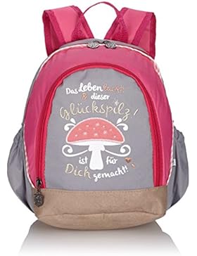 Adelheid Glückspilz m. Spruch Rucksack 13150135526 Mädchen Mädchenhandtasche 22x19x15 cm (B x H x T)