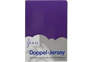 ‎DUKAL Dukal | Spannbettlaken für Kinderwagen, wiegen & Beistellbetten | 40x90 cm | aus hochwertigem DOPPEL-Jersey | 100% Baumwolle | Farbe: lila