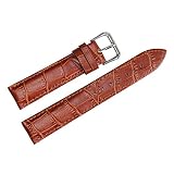 AUTULET 21mm Leder Uhrenarmband Männer Braun