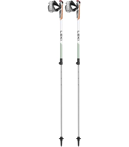 Bâtons De Marche Nordique Leki Flash Carbon - Unisexe Avec Manche Shark