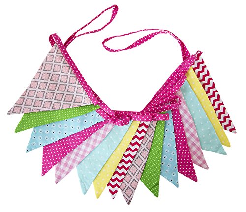 Global Affairs Global Affairs Girlande Wimpelkette Pink Mehrfarbig