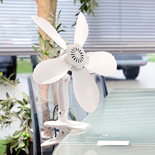Sichler Haushaltsgeräte Tisch-Ventilator VT-131.C mit Befestigungs-Clip, 11 W, 34 cm - 5
