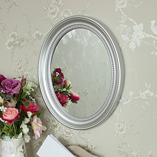 Silber Oval Wandspiegel