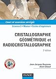 Image de Cristallographie géométrique et radiocristallographie - 3ème édition - Livre+compléments en ligne