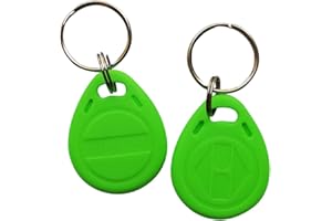 YARONGTECH 125KHz Key Fob RFID Tag Em4100 Chip for Access Control (Pack of 10)