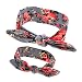 Imported Mom and Me Headband Boho Baby Headwrap Knotted Hairband Hair Bow Set Grey RS.345.00