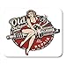 Produktbild HOTNING Gaming Mauspads Gaming Mouse Pad Spark Plug Pin Up Girl Illustration with Piston and Wrench 11.8"x 9.8" Decor Office Nonslip Rubber Backing Mousepad Mouse Mat