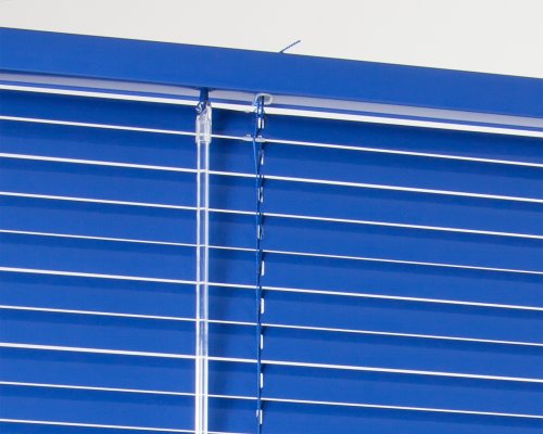 Jalousie Aluminium , ALU Plissee Jalusie Schalusie , klemmträger , 25 mm Lamellen , blau, 80cm x 180cm,VH5435 - 5
