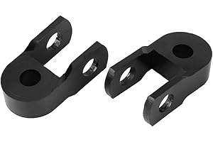 MIYINLA Stoßdämpfer, 2 Stücke 3cm Stoßdämpfer Höhe Verlängerung Extender Riser Verjüngung Universal Rear Shock Absorber Riser mit Schraube für ATV Quad Motor Pit Dirt Trail Bike (Ohne Schrauben)