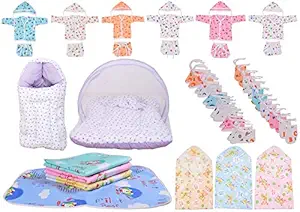 Toddylon Newborn Baby Gift Combo of Daily Needs Items in Single Packet for 0-6 Months Baby Boys & Baby Girls