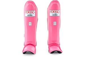 YOKKAO Matrix Shin Guards: Premium Microfiber Leather for Maximum Protection and Mobility - Best Shin Guards for Muay Thai, MMA, and Kickboxing