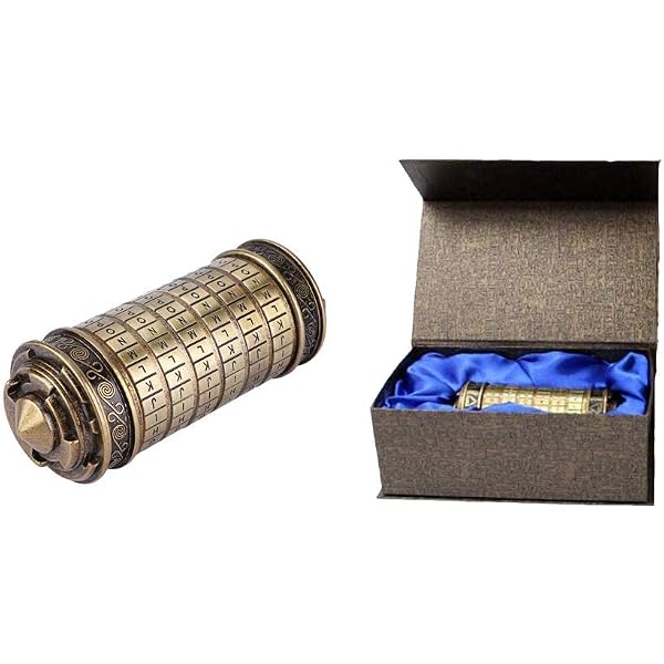 Serrure Cryptex rétro, boîte de puzzle 5,1 * 6,3 * 9,1 pouces, pour notes de magasin, poèmes, bijoux, clés, autres objets de valeur font une grande surprise pour votre bien-aimé Serrure Cryptex rétro, boîte de puzzle 5,1 * 6,3 * 9,1 pouces, pour notes de magasin, poèmes, bijoux, clés, autres objets de valeur font une grande surprise pour votre bien-aimé