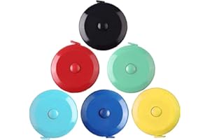 ANZMTOSN 6PACK Retractable 60"Double Scale Soft Tape Measure 150CM 60inch Measuring Tape Rulers Flexible Weight Loss Medical Body Sewing Tailor Dressmaker Cloth Accurate Measurements Home Office Accessories