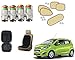 Auto Pearl Premium Quality Car Accessories Combo of Car Tyre Air Alert Valve Cap Set of 4 Pcs. & Car Velvet Bead Seat Cushion Grey 1pcs. & Premium Quality Car Auto Window Side Chipkoo Sunshade Curtains Beige Set of 5 Pcs. For Chevrolet Beat Type-2 RS.1203.00