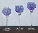 glaskelche für tischdeko 3er Set Windlichter, Glaskelch, Dekogläser