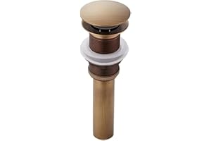 CASEWIND Juego de desagüe de latón válvula de Emergencia, Antigua sin rebosadero Juego de desagüe para Ducha de Lavabo