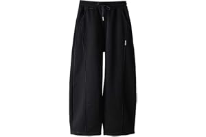 Baggy joggingbyxor barn pojkar bomull öppna ben joggingbyxor pojkar elastisk midja bred ben sportbyxor långa sweatpants tonår