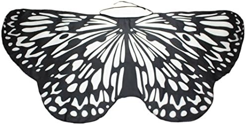 Parent-child Shawl Sonnena Butterfly Wings Wrap Shawl Fairy Ladies Girls Nymph Pixie Costume Dresses Capes Stoles Coat Accessory Good Decoration For Party Dress up Easter Day Gift (Shawl, Mom- D)