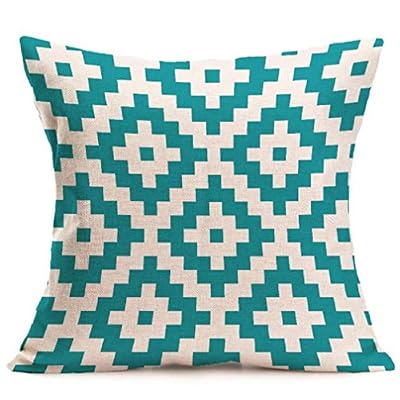 Longra Bohême Géométrique Throw Pillow Case Housse de coussin Décoration de maison 45cm * 45cm (F)