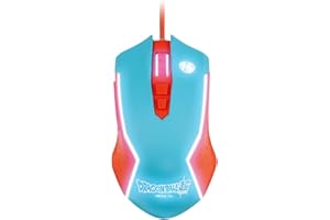 FRTEC - Mysz do gier Dragon Ball Super Goku z oświetleniem LED, do 8 000 dpi