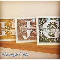 ausgefallenes Hochzeitsgeschenk, Gästebuch, Sandzeremonie - Weinkorkensammler in Weiss mit eurem Monogramm (Logo etc auf Anfrage )