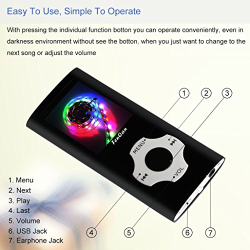 FenQan-MP3-Player-MP3-Music-Player-Portable-Metal-Body-16GB-Memory-Support-32G-TF-Card-Micro-USB-Port-17-Colorful-Screen-With-Multifunction-Video-Photo-Viewer-FM-Radio