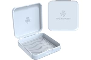 ARGOMAX Puszka na aparat ortodontyczny Dento Box puszka na szynę (również na szynę do zagryzania, barierkę), 2 sztuki KFO Box (biała).