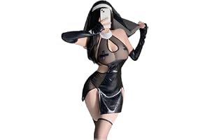 QNCLO Dam cosplay sexig nunna uniform japanska Kawaii underkläder halloween tight passform underkläder