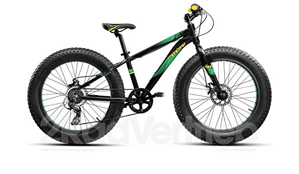 Montana 24 pollici, Mountain Bike, Fatbike, Shimano 6 Gang, Cornice in  alluminio, MTB, Nero Verde : Amazon.it: Sport e tempo libero