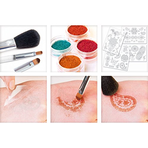 Knorrtoys GL7824 Glitza Fashion – Deluxe Set Oriental, Temporäre Tattoos für junge Erwachsene - 6