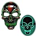 Produktbild NOEzyf LED Halloween Maske, Fasching Karneval Party Kostüm Cosplay Dekoration mit 3 Blitzmodi für,F