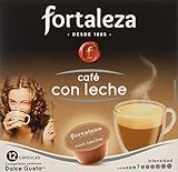 Café FORTALEZA - Cápsulas de Café Con Leche Compatibles con Dolce Gusto - Pack 3 x 12 - Total 36 cápsulas