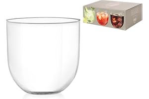 H&h set 6 bicchieri drop in vetro cc 380