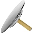 Universal Badewannenstöpsel Aus Messing – Verstellbare Höhe 50–55 Mm, Durchmesser 43 Mm, Mit Silikondichtung, Für Badewanne & Waschbecken