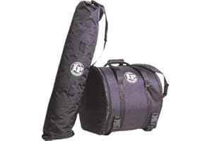 LP Latin Percussion LP539-BK Timbale Taschenset, 2 Taschen, für Timbales und Ständer, gefütterte Nylontasche, Tragegurt