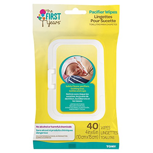 The First Years Y4604A - Pack de 40 toallitas húmedas para limpiar chupetes