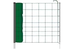 50m Euro-Netz von VOSS.farming , 90cm, tannengrün, 1 Spitze Weidezaun Gartenzaun Agility