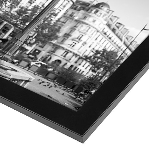 A3 (297x420mm) Schwarzer Bilderrahmen mit Glasfront – Geeignet für Bilder mit Abmessungen von 29 - 5